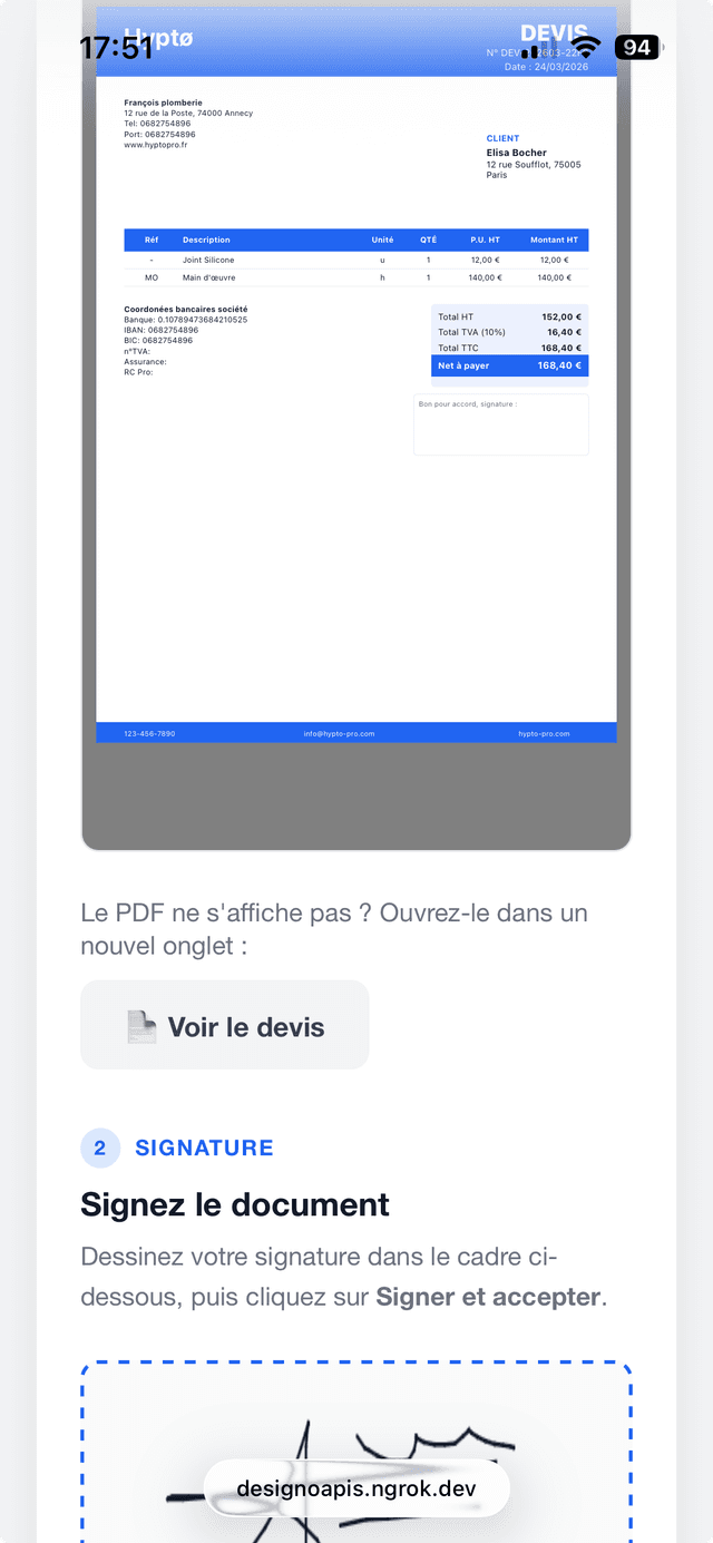 Devis & signatures